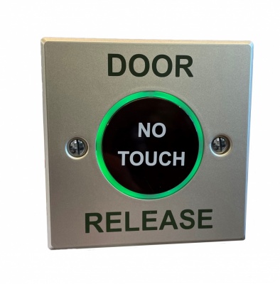 RGL EBNT/TF-3 Hands Free operation - NO TOUCH Exit Device - Sensor (illuminated - Red/Green) DOOR RELEASE legend surface mounted, includes back box. IP65